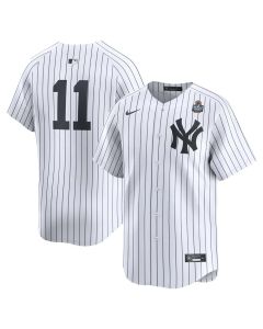 Men's New York Yankees #11 Anthony Volpe White 2024 World Series Home Limited Player Jersey (White)