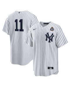 Men's New York Yankees #11 Anthony Volpe White 2024 World Series Home Replica Player Jersey