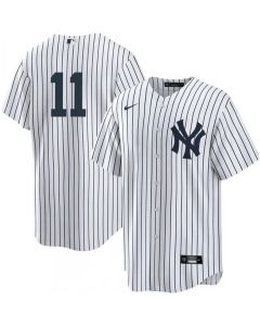 Men's New York Yankees #11 Anthony Volpe White Cool Base Stitched Baseball Jersey (Style 2)