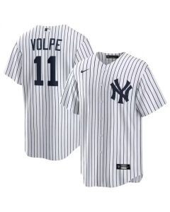 Men's New York Yankees #11 Brett Gardner White Cool Base Stitched Baseball Jersey (White)