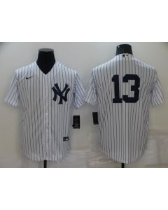 Men's New York Yankees #13 Alex Rodriguez White Cool Base Stitched Baseball Jersey