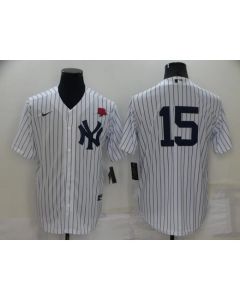 Men's New York Yankees #15 Thurman Munson White Cool Base Stitched Baseball Jersey (White)