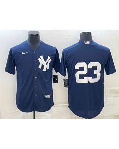 Men's New York Yankees #23 Don Mattingly Navy Cool Base Stitched Baseball Jersey