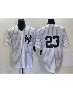 Men's New York Yankees #23 Don Mattingly White Cool Base Stitched Baseball Jersey
