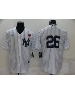 Men's New York Yankees #26 DJ LeMahieu White Cool Base Stitched Baseball Jersey