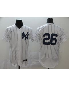 Men's New York Yankees #26 DJ LeMahieu White Flex Base Stitched MLB Jersey