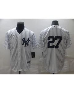 Men's New York Yankees #27 Darrell Rasner White Cool Base Stitched Baseball Jersey