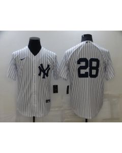 Men's New York Yankees #28 Josh Donaldson White Cool Base Stitched Baseball Jersey