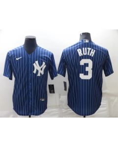 Men's New York Yankees #3 Babe Ruth Navy Cool Base Stitched Jersey (Navy)