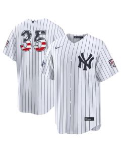 Men's New York Yankees #35 Cody Bellinger Nike White 2026 All-Star Edition Stars & Stripes Stadium Jersey (White)