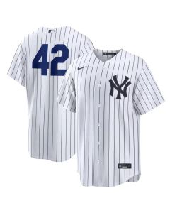 Men's New York Yankees #42 Jackie Robinson White Home 2026 Jackie Robinson Day Replica Jersey