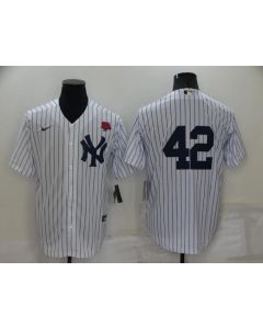 Men's New York Yankees #42 Mariano Rivera White Cool Base Stitched Baseball Jersey (Style 3)