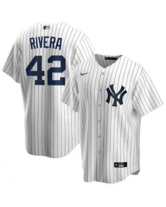 Men's New York Yankees #42 Mariano Rivera White Cool Base Stitched Baseball Jersey (White)
