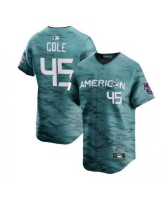 Men's New York Yankees #45 Gerrit Cole Teal 2023 All-star Flex Base Stitched Baseball Jersey