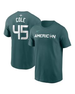 Men's New York Yankees #45 Gerrit Cole Teal 2023 All-star Name & Number T-Shirt