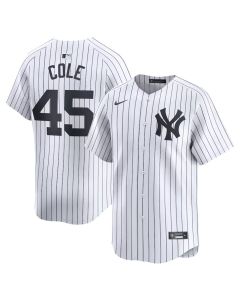Men's New York Yankees #45 Gerrit Cole White Home Limited Player Jersey