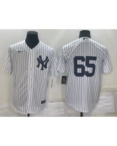 Men's New York Yankees #65 Nestor Cortes White Cool Base Stitched Baseball Jersey