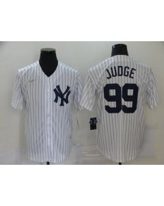 Men's New York Yankees #99 Aaron Judge 2020 New White Cool Base Stitched Jersey