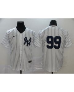 Men's New York Yankees #99 Aaron Judge 2020 White Cool Base Stitched MLB Jersey