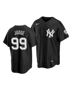 Men's New York Yankees #99 Aaron Judge 2021 Black Cool Base Stitched Baseball Jersey