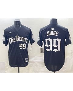 Men's New York Yankees #99 Aaron Judge Black "Gothic Legacy Edition" Vapor Premier Limited Stitched Baseball Jersey (Black)
