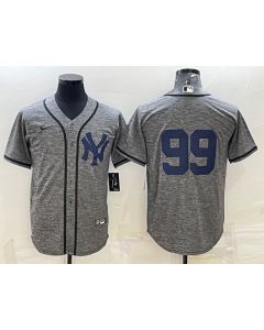 Men's New York Yankees #99 Aaron Judge Grey Cool Base Stitched Jersey (Grey)
