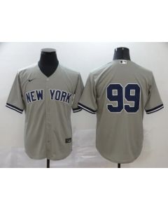 Men's New York Yankees #99 Aaron Judge Grey Cool Base Stitched MLB Jersey (Grey)