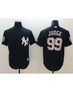 Men's New York Yankees #99 Aaron Judge Navy 2018 Spring Training Cool Base Stitched MLB Jersey