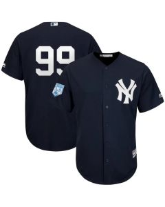 Men's New York Yankees #99 Aaron Judge Navy 2019 Spring Training Cool Base Stitched MLB Jersey