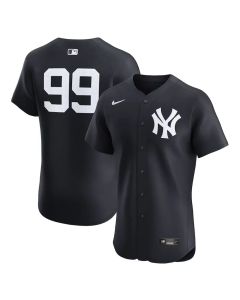 Men's New York Yankees #99 Aaron Judge Navy Alternate 2 Elite Player Jersey (Navy)