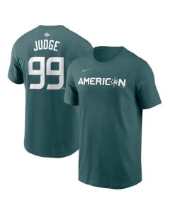 Men's New York Yankees #99 Aaron Judge Teal 2023 All-star Name & Number T-Shirt