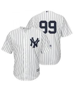 Men's New York Yankees #99 Aaron Judge White Cool Base Stitched MLB Jersey (White)