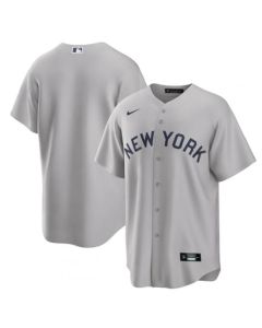 Men's New York Yankees Blank 2021 Grey Field of Dreams Cool Base Stitched Baseball Jersey