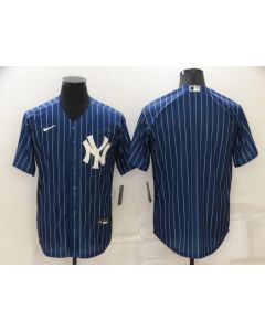 Men's New York Yankees Blank Navy Cool Base Stitched Jersey (Navy)