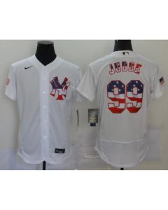Men's New York Yankees Customized 2020 Stars & Stripes Flex Base Stitched Baseball Jersey