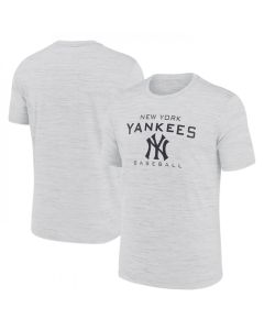 Men's New York Yankees Grey Velocity Practice Performance T-Shirt