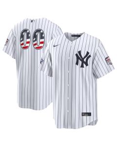 Men's New York Yankees Nike White 2026 All-Star Edition Stars & Stripes Stadium Custom Jersey (White)