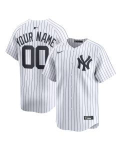 Men's New York Yankees Nike White Home Limited Custom Jersey (White)