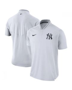 Men's New York Yankees White Authentic Collection Elite Performance Polo