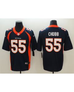 Men's NFL Denver Broncos #55 Bradley Chubb Navy Blue 2018 Draft Vapor Untouchable Limited Stitched Jersey