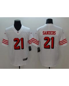 Men's NFL San Francisco 49ers #21 Deion Sanders White Untouchable Limited Stitched Jersey