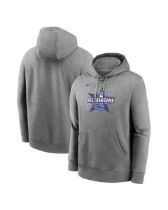 Men's Nike Heather Charcoal 2026 MLB All-Star Game Logo Club Pullover Hoodie (Charcoal)