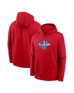 Men's Nike Red 2026 MLB All-Star Game Logo Club Pullover Hoodie (Red)