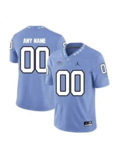 Men's North Carolina Customized Blue College Stitched Football Jersey