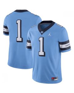 Men's North Carolina Tar Heels #1 Blue Stitched Jersey
