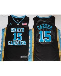 Men's North Carolina Tar Heels #15 Vince Carter Black Stitched Jersey