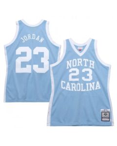 Men's North Carolina Tar Heels #23 Michael Jordan Blue 1983-84 Throwback Stitched Jersey
