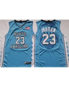 Men's North Carolina Tar Heels #23 Michael Jordan Light Blue Stitched Jersey