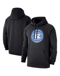 Men's North Carolina Tar Heels Black Basketball Pullover Hoodie