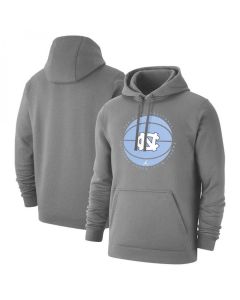 Men's North Carolina Tar Heels Grey Basketball Pullover Hoodie